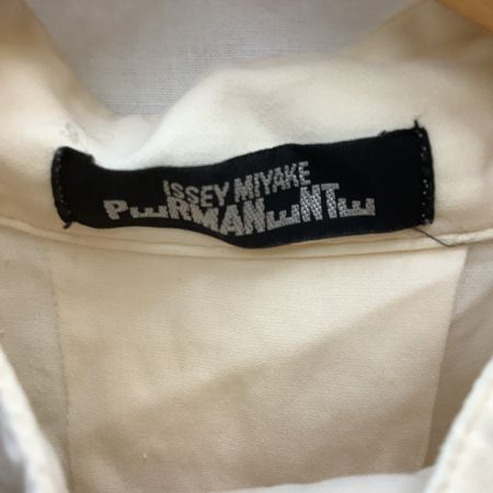  ISSEY MIYAKE permanente イッセイミヤケ レディース シャツ SIZE M アイボリー