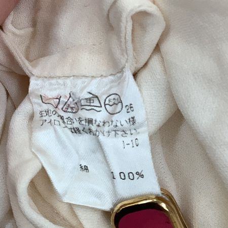  ISSEY MIYAKE permanente イッセイミヤケ レディース シャツ SIZE M アイボリー