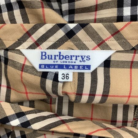  BURBERRY BLUE LABEL バーバリーブルーレーベル レディース スカート SIZE 36 チェック ベージュ