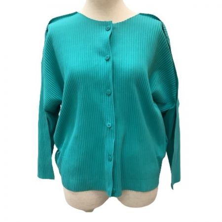  ISSEY MIYAKE me イッセイミヤケ カーディガン ジャケット IM82KO662 ミント