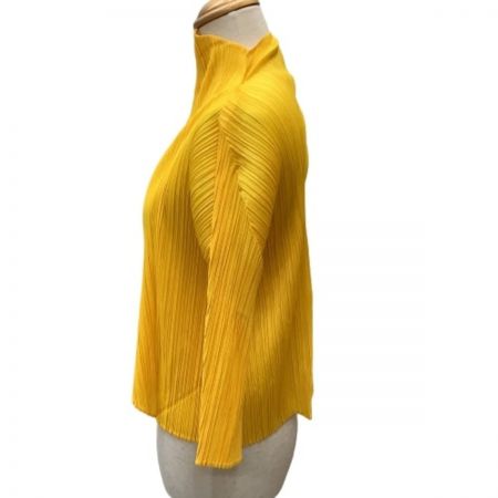  ISSEY MIYAKE イッセイミヤケ PLATS PLEASE 変形 カーディガン ジャケット PP03-J0145 イエロー