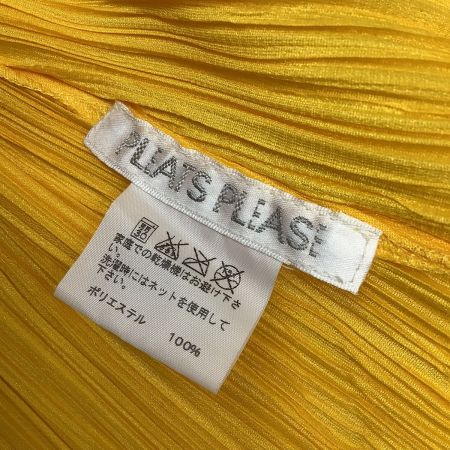  ISSEY MIYAKE イッセイミヤケ PLATS PLEASE 変形 カーディガン ジャケット PP03-J0145 イエロー
