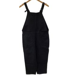 DANTON ダントン レディース オーバーオール SIZE 36 ブラック Bランク
