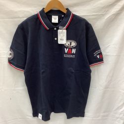 ♪♪ VAN ヴァン 未使用 メンズ ポロシャツ SIZE LL ネイビー Sランク