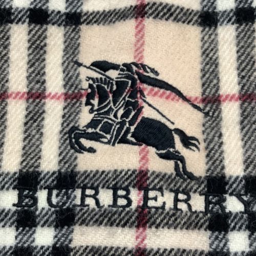 BURBERRY バーバリー マフラー ひざ掛け 大判 ベージュ Bランク