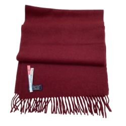 ♪♪ Burberrys バーバリーズ マフラー カシミヤ100%  エンジ Bランク