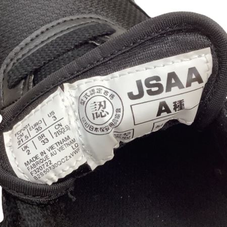  asics アシックス 美品 キッズ 子供 男の子 女の子 安全靴 スニーカー SIZE 21.5cm ブラック