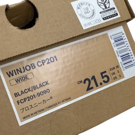  asics アシックス 美品 キッズ 子供 男の子 女の子 安全靴 スニーカー SIZE 21.5cm ブラック