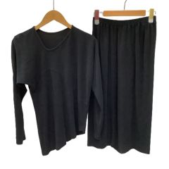 JURGEN LEHL ヨーガンレール レディース セットアップ スカート カットソー SIZE M ブラック Bランク