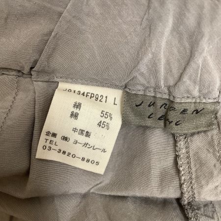  JURGEN LEHL ヨーガンレール レディース パンツ 絹100％ SIZE L ベージュ