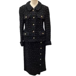 ♪♪ INGEBORG インゲボルグ レディース セットアップ スーツ スカート ジャケット SIZE M ブラック Bランク