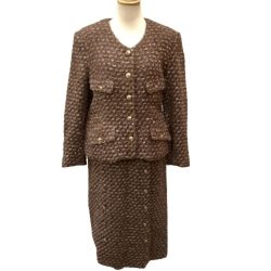 ♪♪ INGEBORG インゲボルグ レディース セットアップ スーツ スカート ジャケット ブラウン Bランク