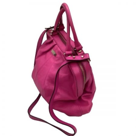  Kate Spade ケイトスペード ２WAYバッグ ハンドバッグ ショルダーバッグ レザー ショッキングピンク