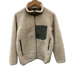 ♪♪ Patagonia パタゴニア キッズ 男の子 女の子 フリースジャケット SIZE XL（165～170相当） ベージュ Bランク
