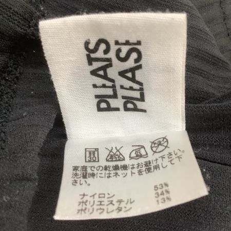  ISSEY MIYAKE イッセイミヤケ PLEATS PLEASE 裾変形デザイン パンツ SIZE 1 PP82LF914 ブラック