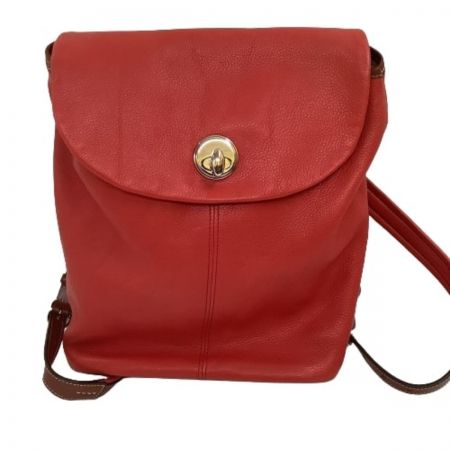 Somes Saddle ソメスサドル レディース リュック レザー レッド