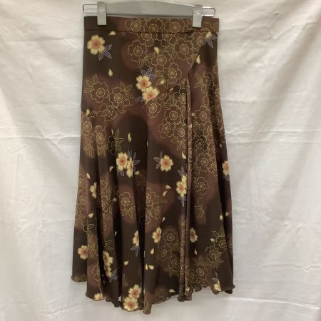 SHISENDO 詩仙堂 美品 レディース セットアップ ジャケット ブラウス スカート ３点セット 花柄 桜柄 こげ茶