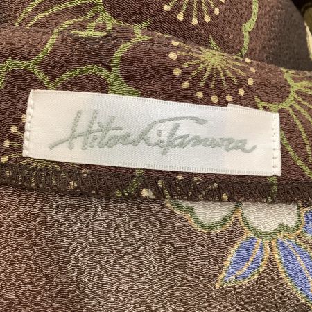 SHISENDO 詩仙堂 美品 レディース セットアップ ジャケット ブラウス スカート ３点セット 花柄 桜柄 こげ茶