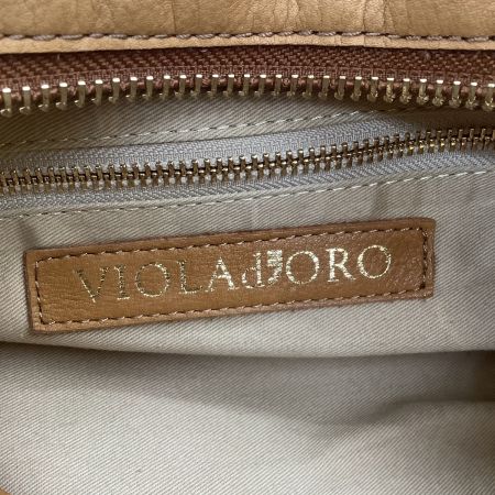 violad'oro ヴィオラドーロ レディース ２WAYバッグ ハンドバッグ ショルダーバッグ キャメル