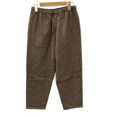 DANTON ダントン レディース イージーパンツ チェック SIZE 36 ブラウン Bランク