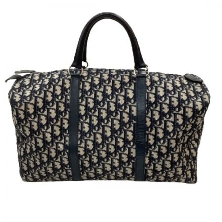  Christian Dior クリスチャンディオール Vintage ボストンバッグ トロッター ネイビー