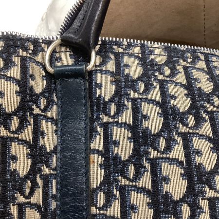  Christian Dior クリスチャンディオール Vintage ボストンバッグ トロッター ネイビー