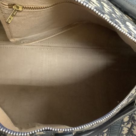  Christian Dior クリスチャンディオール Vintage ボストンバッグ トロッター ネイビー