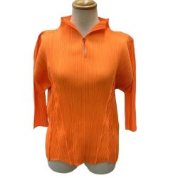 ♪♪ ISSEY MIYAKE イッセイミヤケ PLATS PLEASE 変形 カットソー SIZE 3 PP51-JK163 オレンジ Bランク