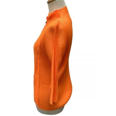  ISSEY MIYAKE イッセイミヤケ PLATS PLEASE 変形 カットソー SIZE 3 PP51-JK163 オレンジ