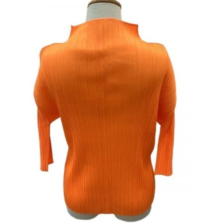  ISSEY MIYAKE イッセイミヤケ PLATS PLEASE 変形 カットソー SIZE 3 PP51-JK163 オレンジ