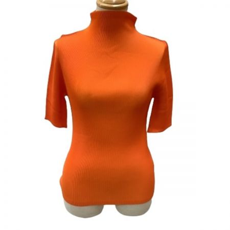  ISSEY MIYAKE イッセイミヤケ PLATS PLEASE タートルネックカットソー SIZE 3 PP51FK303 オレンジ
