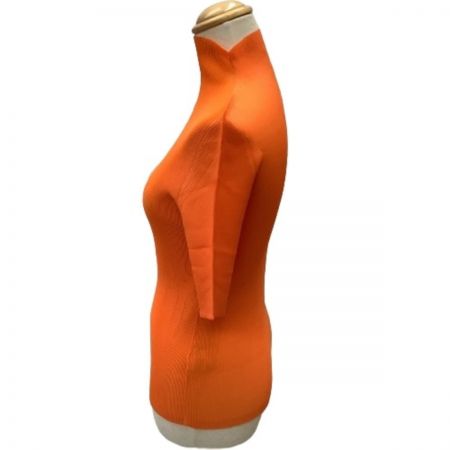  ISSEY MIYAKE イッセイミヤケ PLATS PLEASE タートルネックカットソー SIZE 3 PP51FK303 オレンジ