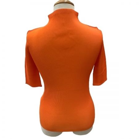  ISSEY MIYAKE イッセイミヤケ PLATS PLEASE タートルネックカットソー SIZE 3 PP51FK303 オレンジ