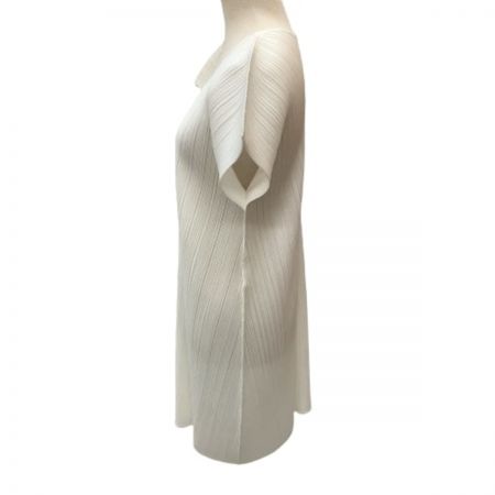  ISSEY MIYAKE イッセイミヤケ PLEATS PLEASE チュニック スカート ワンピース PP11-JT855 ホワイト