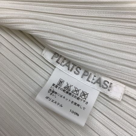  ISSEY MIYAKE イッセイミヤケ PLATS PLEASE カーディガン SIZE 1 PP11-JO853 ホワイト