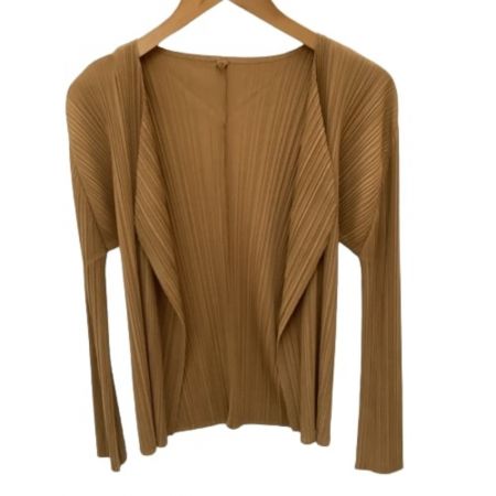  ISSEY MIYAKE イッセイミヤケ PLATS PLEASE セットアップ ワンピース カーディガン  SIZE 3 ブラウン