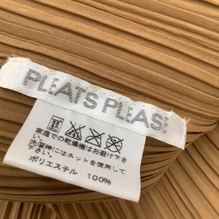  ISSEY MIYAKE イッセイミヤケ PLATS PLEASE セットアップ ワンピース カーディガン  SIZE 3 ブラウン