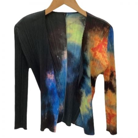 ISSEY MIYAKE イッセイミヤケ PLATS PLEASE セットアップ ワンピース ジャケット SIZE 3 宇宙柄 ブラック