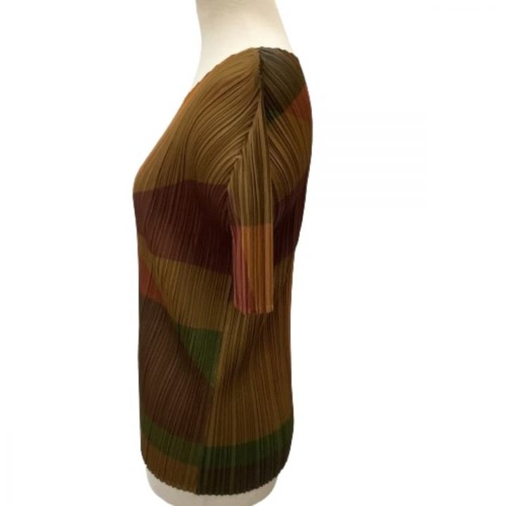 ISSEY MIYAKE イッセイミヤケ PLATS PLEASE カットソー 図形 三角 SIZE 
