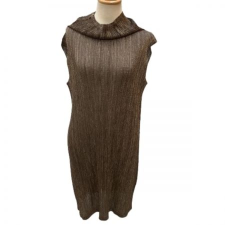  ISSEY MIYAKE イッセイミヤケ PLATS PLEASEアンサンブル ワンピース チュニック ジャケット ラメ 変形 ブラック