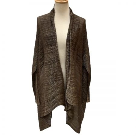  ISSEY MIYAKE イッセイミヤケ PLATS PLEASEアンサンブル ワンピース チュニック ジャケット ラメ 変形 ブラック