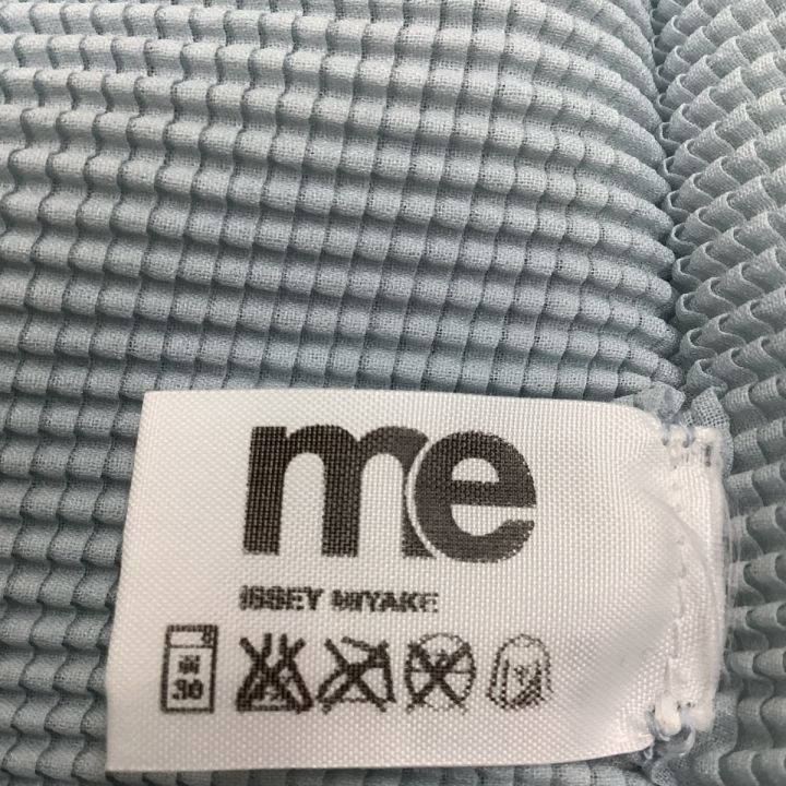 ISSEY MIYAKE イッセイミヤケ me ミー カーディガン チェック ワッフルプリーツ MI12FO311  スカイブルー｜中古｜なんでもリサイクルビッグバン