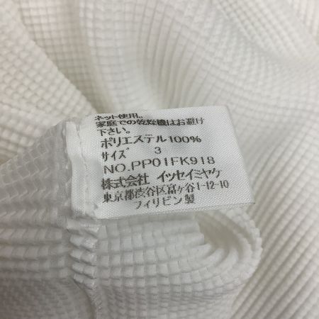  ISSEY MIYAKE イッセイミヤケ PLATS PLEASE カットソー ワッフルプリーツ   PP01FK918 ホワイト