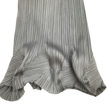  ISSEY MIYAKE イッセイミヤケ PLATSPLEASE 変形 ワンピース スカート SIZE 3 PP53-JH596 グレー