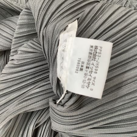  ISSEY MIYAKE イッセイミヤケ PLATSPLEASE 変形 ワンピース スカート SIZE 3 PP53-JH596 グレー