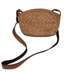 IBIZA イビサ レディース ショルダーバッグ レザー ベージュ Bランク