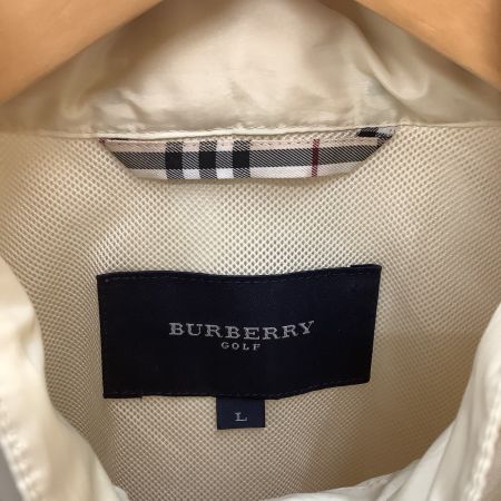 BURBERRY GOLF バーバリー ゴルフ レディース ナイロンジャケット SIZE L アイボリー