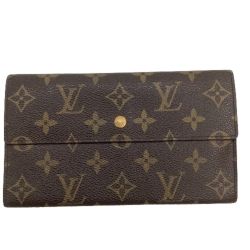♪♪ LOUIS VUITTON ルイヴィトン 長財布 ３つ折り財布 モノグラム ポルト トレゾール インターナショナル M61215 Cランク