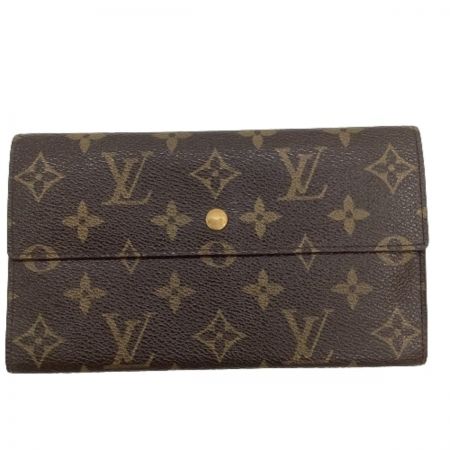  LOUIS VUITTON ルイヴィトン 長財布 ３つ折り財布 モノグラム ポルト トレゾール インターナショナル M61215