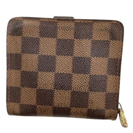 LOUIS VUITTON ルイヴィトン ２つ折り財布 ダミエ コンパクト・ジップ N61668